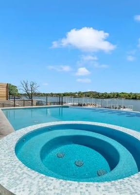 Private pool at a Texas Hill Country vacation rental